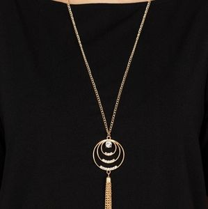 Gold Tasseled Necklace